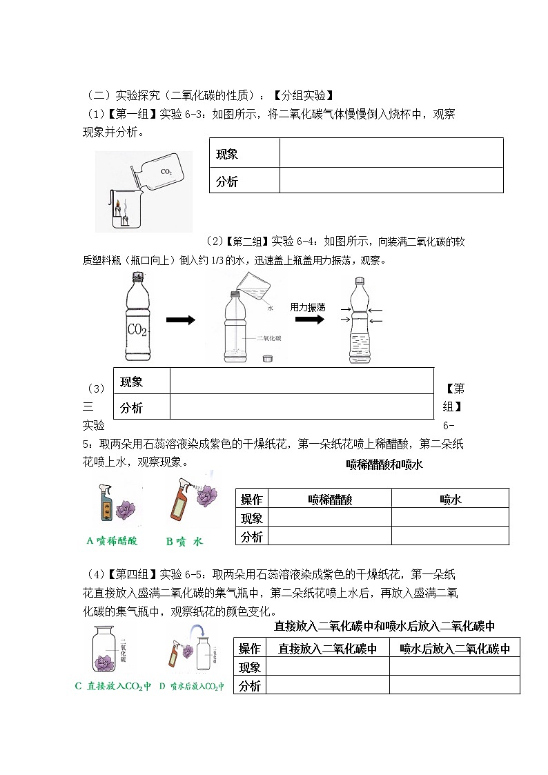 人教版（五四制）八年级全一册化学 第六单元 课题3 二氧化碳和一氧化碳(10)（教案）第2页