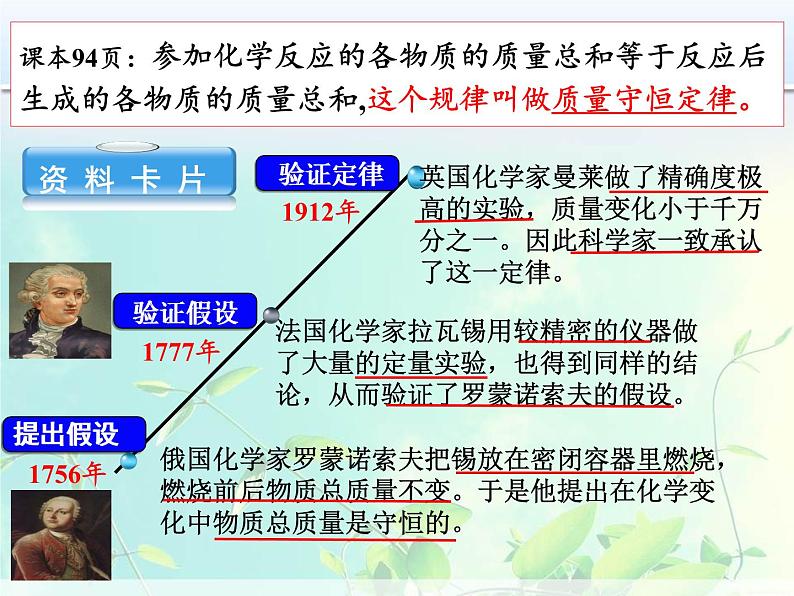 人教版（五四制）八年级全一册化学 第五单元 课题1 质量守恒定律(2)（课件）第7页