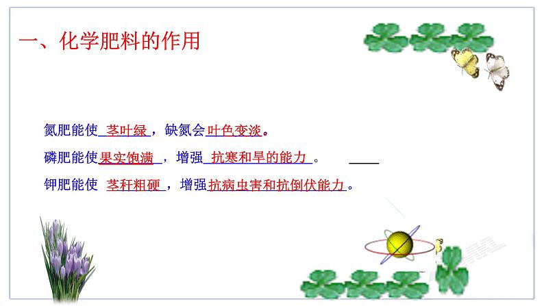 人教版（五四制）九年级全一册化学 第四单元 课题2 化学肥料 (2)（课件）07