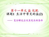 人教版（五四制）九年级全一册化学 第四单元 课题1 生活中常见的盐(2)（课件）