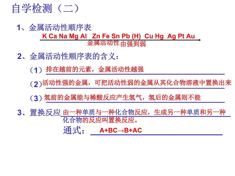 人教版（五四制）九年级全一册化学 第一单元 课题2  金属的化学性质(2)（课件）第6页