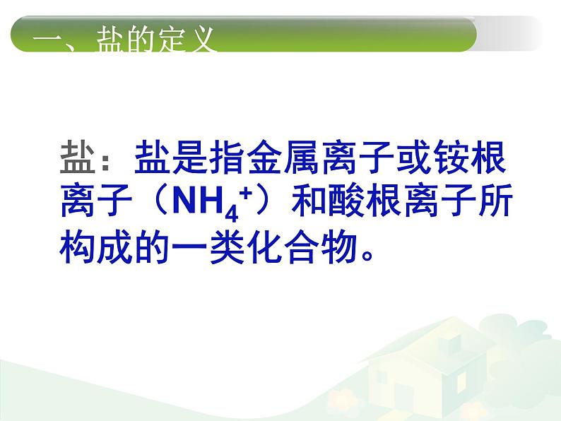 鲁教版（五四制）化学九年级全一册 3.3  盐的分类、命名和溶解性（课件）第2页