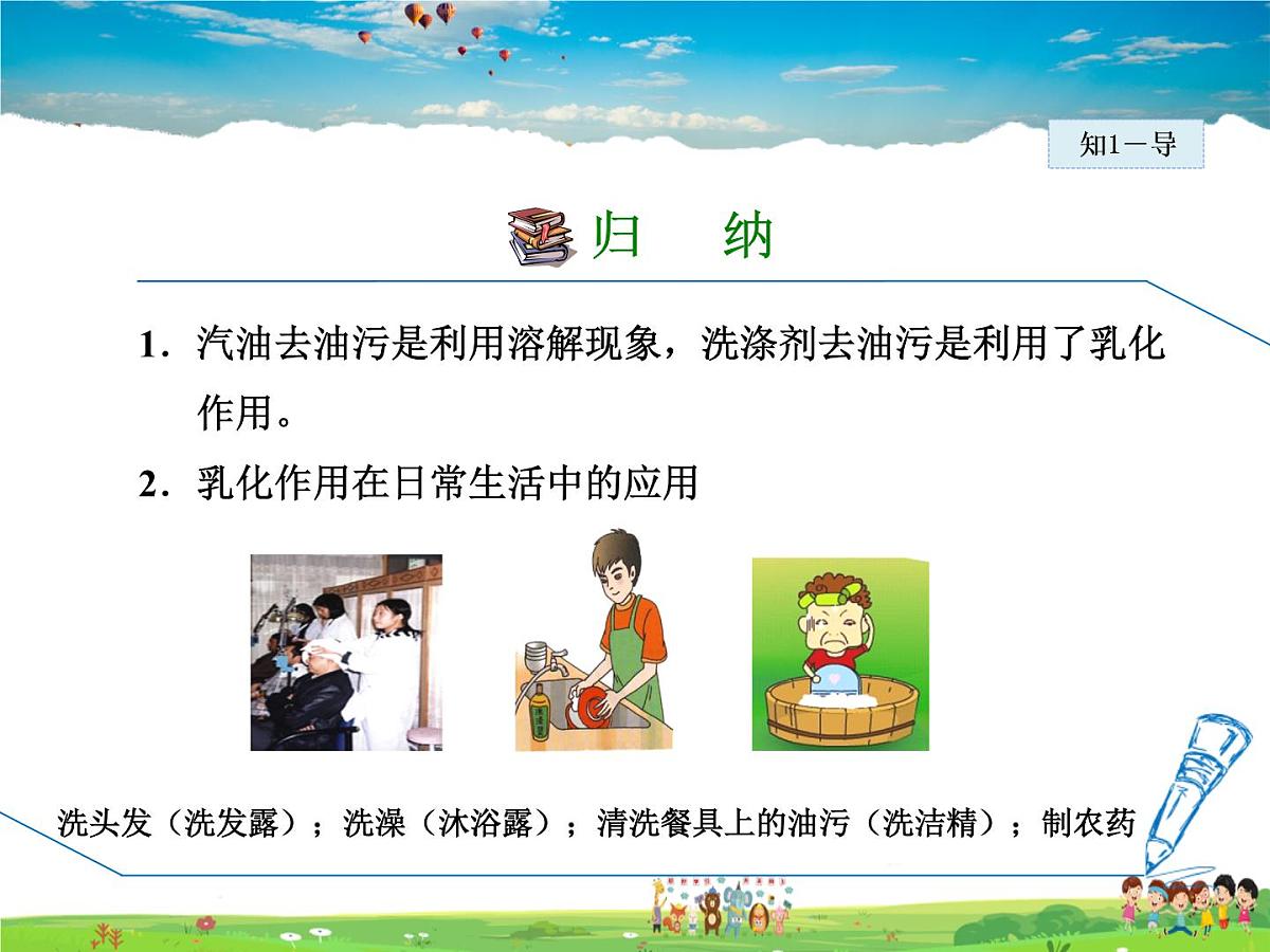 7.1.2 乳化  溶解时的吸热或放热现象第8页