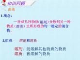 人教版（五四制）九年级全一册化学 第二单元 溶液 复习（课件）