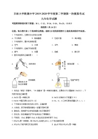 精品解析：吉林大学附属中学2020年中考一模化学试题