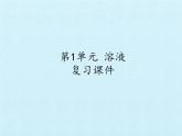 鲁教版（五四制）化学九年级全一册 第一单元 溶液 复习（课件）