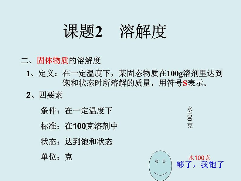 人教版初中化学九下《第九单元 课题2 溶解度》课件PPT第6页