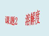 人教版初中化学九下《第九单元 课题2 溶解度》课件PPT