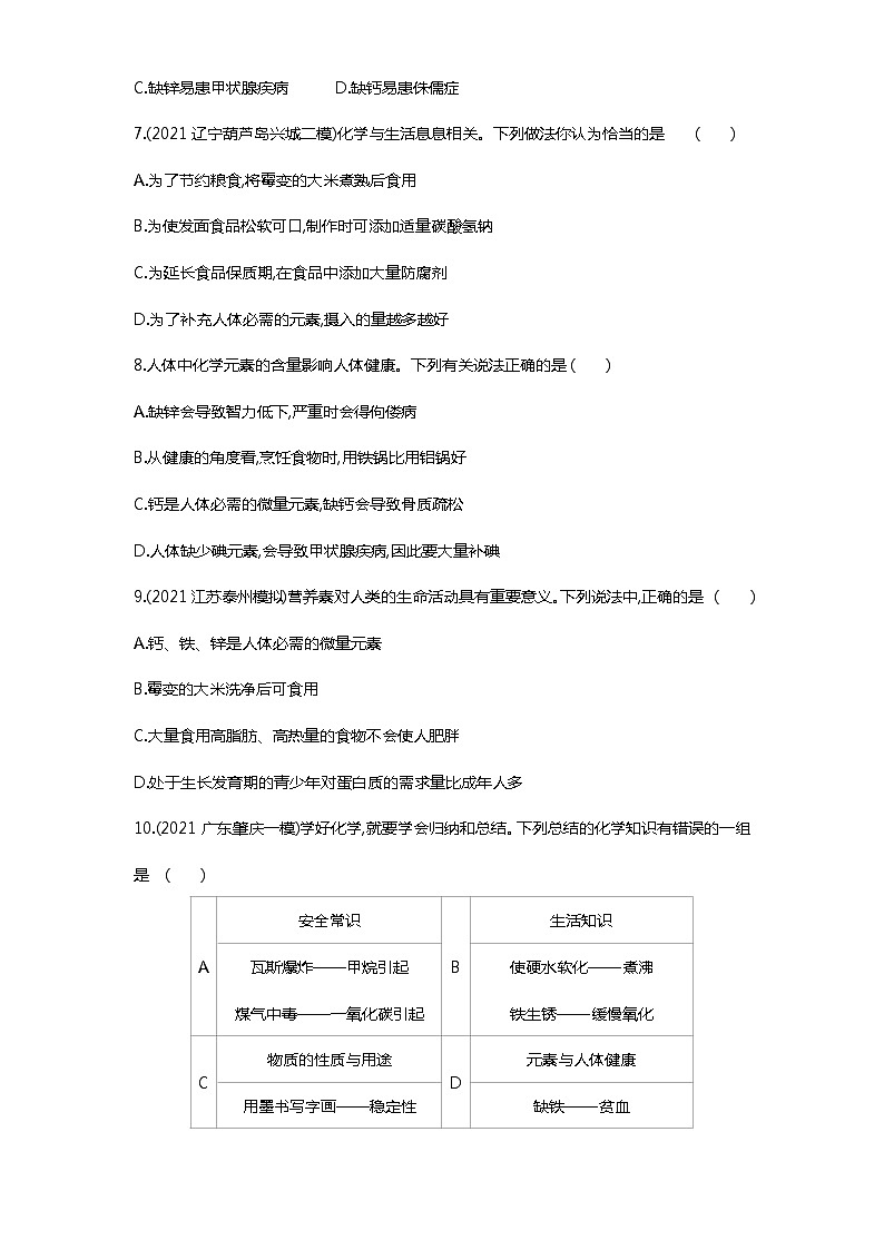 第十二单元　课题2练习-2022学年化学九年级下册人教版（Word含解析）第2页