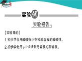 人教版初中化学九年级下册  第十单元  实验活动7 溶液酸碱性的检验课件PPT