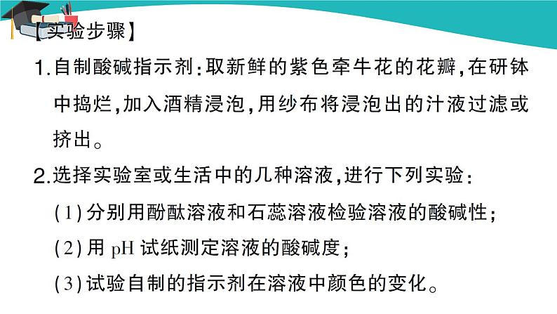 人教版初中化学九年级下册  第十单元  实验活动7 溶液酸碱性的检验课件PPT04