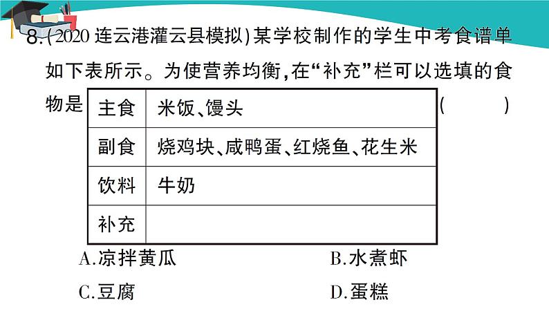 人教版初中化学九年级下册  第十二单元  课题1《人类重要的营养物质》课件+教案+练习07