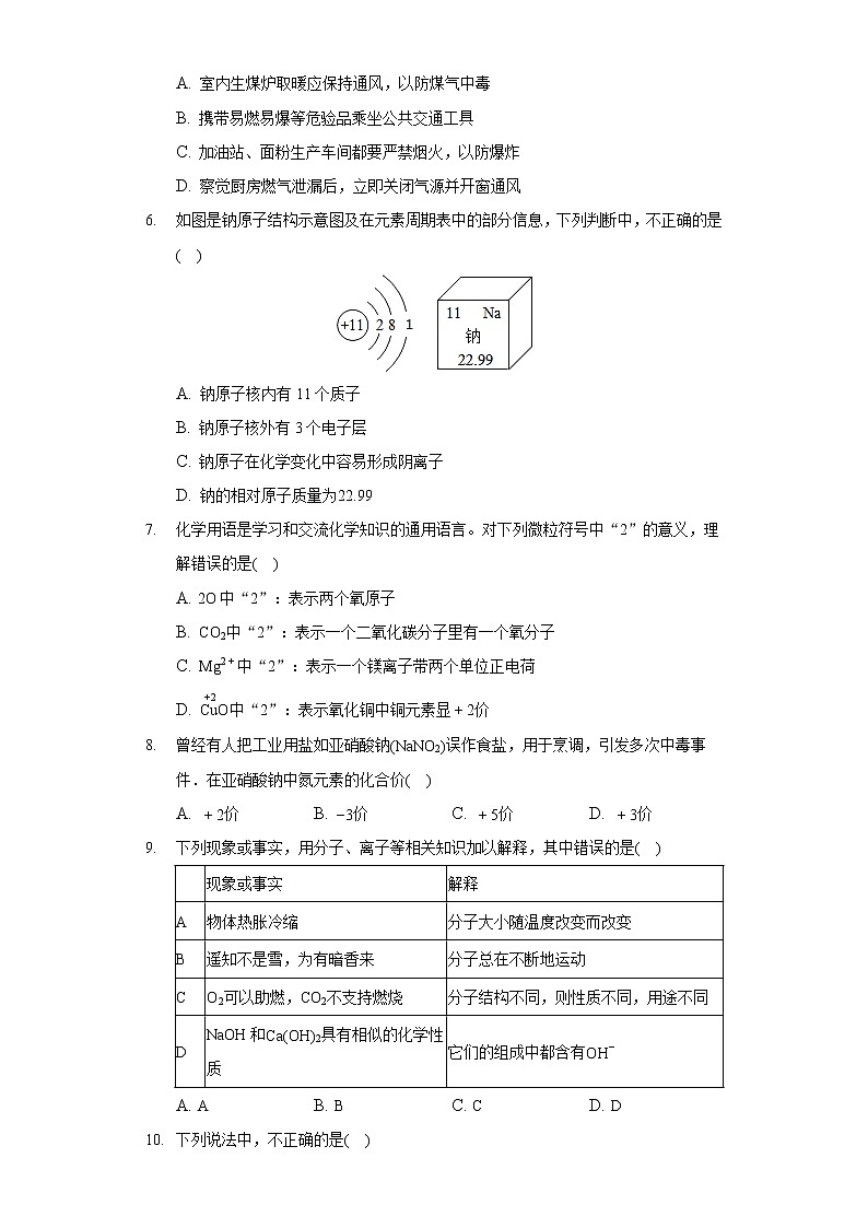 2020-2021学年山东省济南市历城区九年级（上）期末化学试卷02