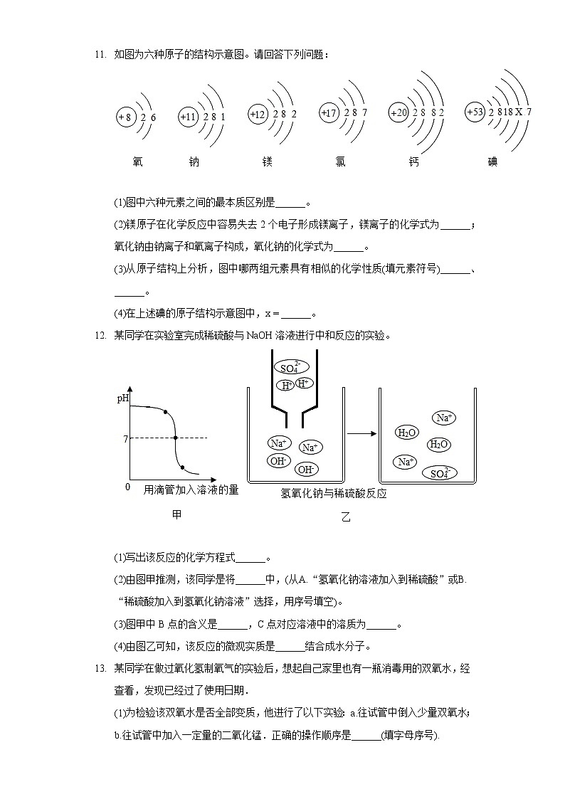 2020-2021学年山东省济宁市汶上县九年级（上）期末化学试卷03
