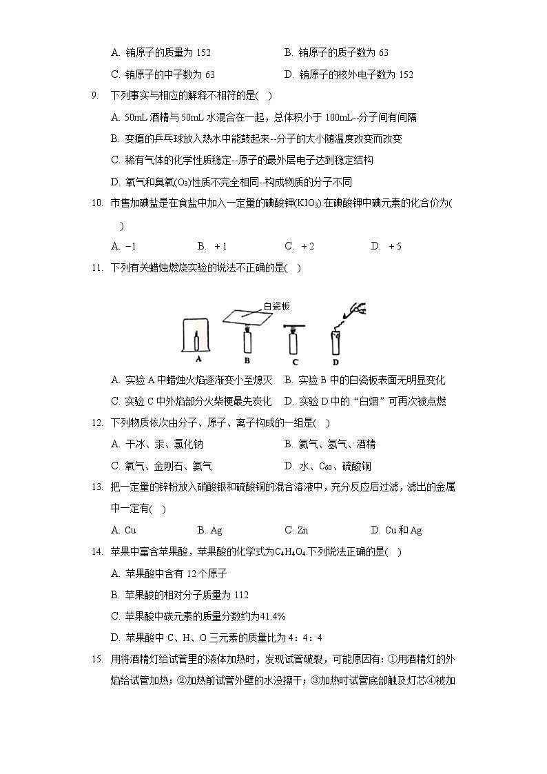 2020-2021学年辽宁省葫芦岛市兴城市九年级（上）期末化学试卷第2页