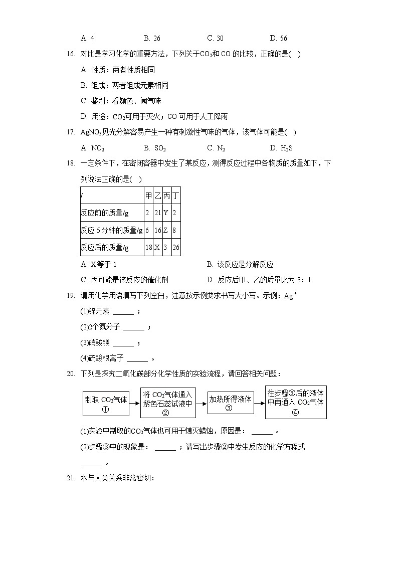2020-2021学年广西梧州市岑溪市九年级（上）期末化学试卷第3页