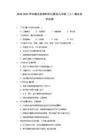 2020-2021学年湖北省荆州市江陵县九年级（上）期末化学试卷