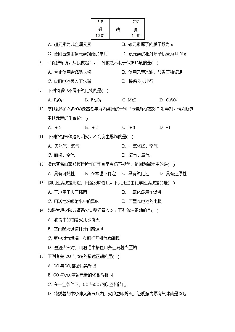 2020-2021学年湖南省永州市新田县九年级（上）期末化学试卷02