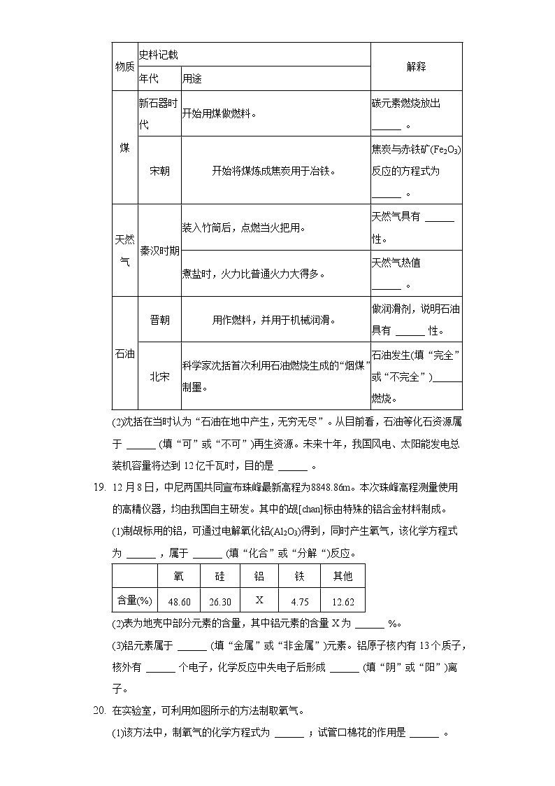 2020-2021学年辽宁省大连市沙河口区九年级（上）期末化学试卷03