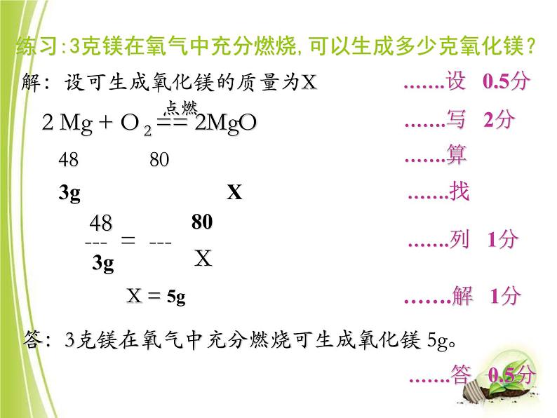 7-3 依据化学方程式的简单计算课件PPT第7页