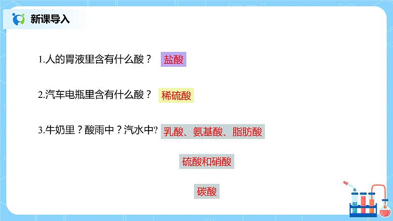 化学人教版九年级下册第十单元课题1第1课时《酸碱指示剂 几种常见的酸》课件+教案+习题06