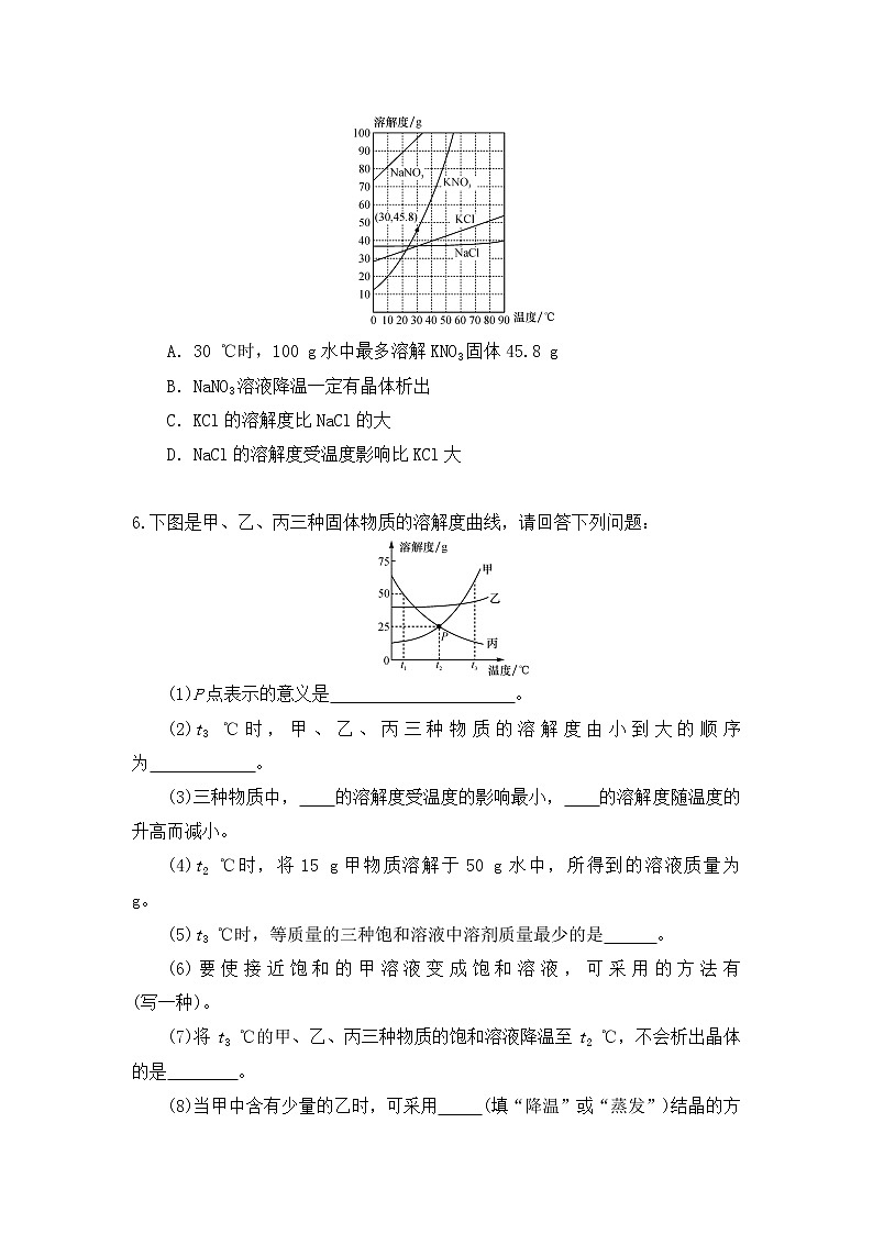 化学人教版九年级下册第九单元课题2第2课时《溶解度》课件+教案+习题02