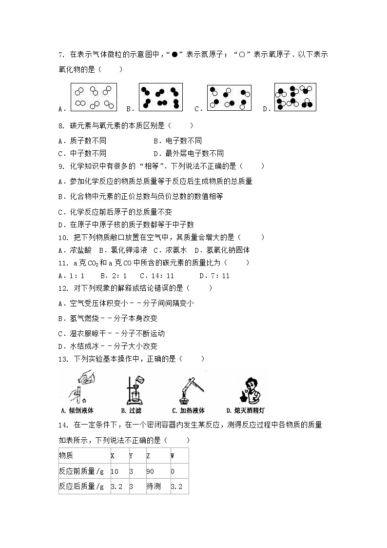 河南省许昌市襄城县2021-2022学年九年级上学期化学期末模拟题(一)（word版 含答案）第2页