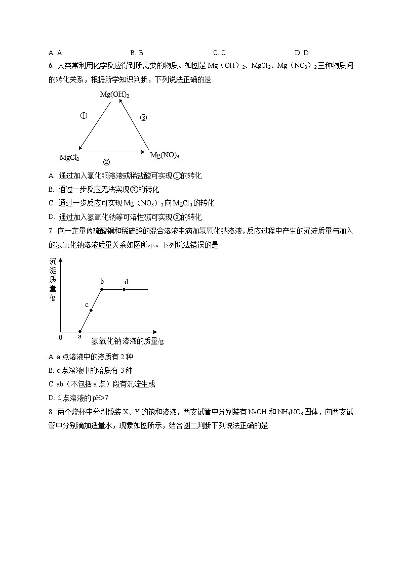 精品解析：2021年山东省枣庄市市中区枣庄十五中中考一模化学试题（解析版+原卷版）02