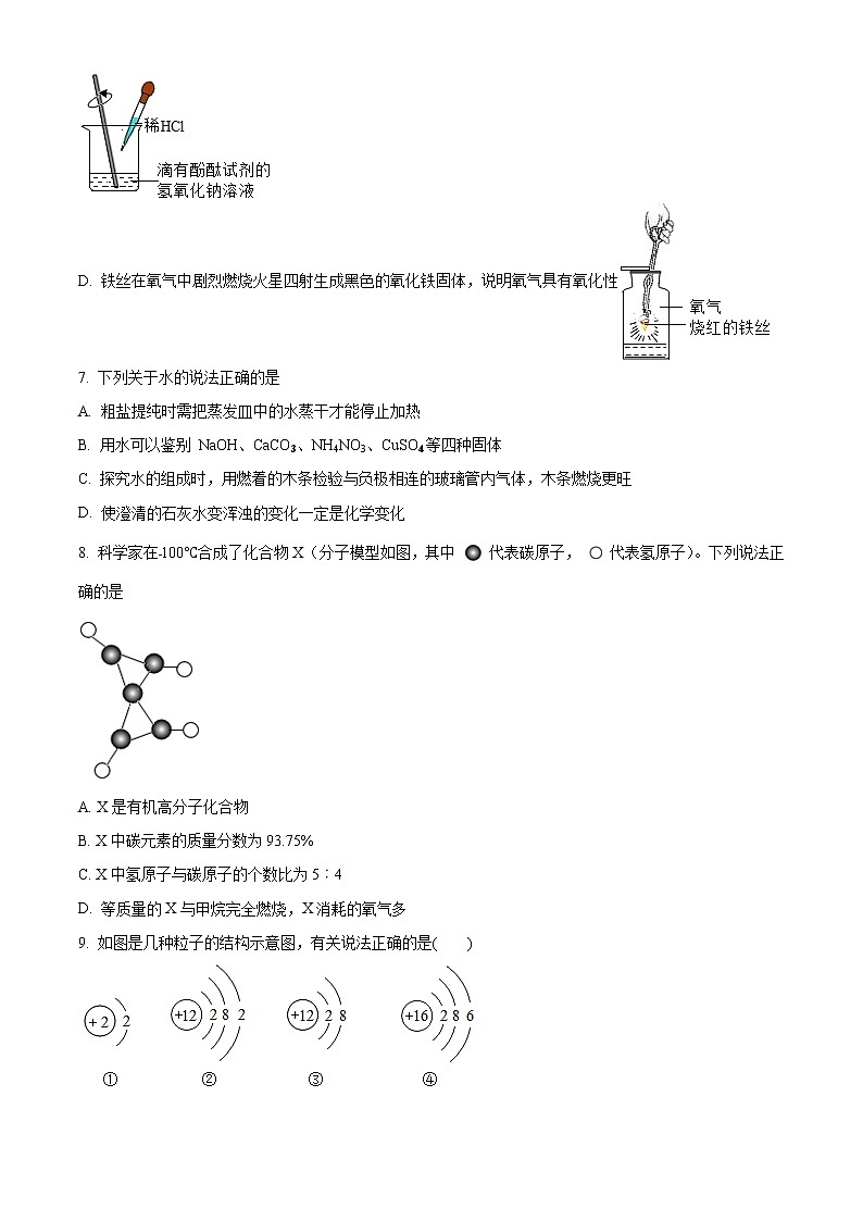 精品解析：2021年四川省攀枝花市东区攀枝花市中考一模化学试题（原卷版）第3页