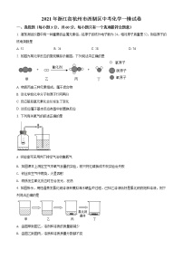 精品解析：2021年浙江省杭州市西湖区中考一模化学试题（解析版+原卷版）