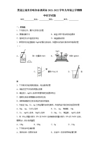 黑龙江省齐齐哈尔市讷河市2021-2022学年九年级上学期期中化学试题（word版 含答案）