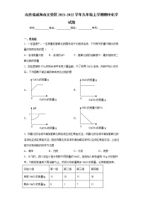 山东省威海市文登区2021-2022学年九年级上学期期中化学试题（word版 含答案）