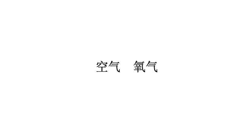 2022年鲁教版化学中考专题训练　空气　氧气课件PPT01