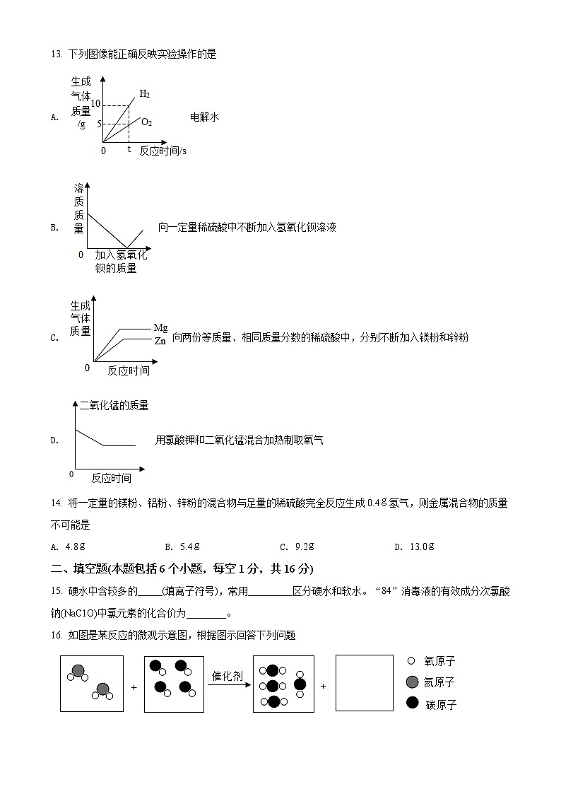 精品解析：2020年河南省南阳市唐河县中考一模化学试题（解析版+原卷版）03