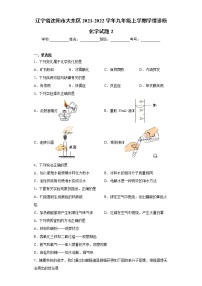 辽宁省沈阳市大东区2021-2022学年九年级上学期学情诊断化学试题2（word版 含答案）