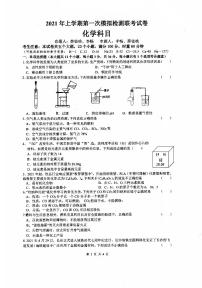 2021年湖南省长沙市雅礼集团中考第一次模拟检测联考化学试卷（图片版无答案）