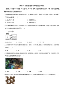 2021年山西省晋中市中考化学试卷(Word版无答案)