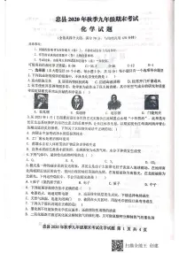 重庆市忠县2020-2021学年九年级上学期期末考试化学试题（图片版 含答案）