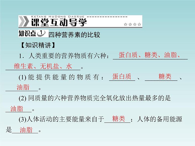 人教五四制初中化学九年级全册《第五单元 课题1 人类重要的营养物质》课件PPT05