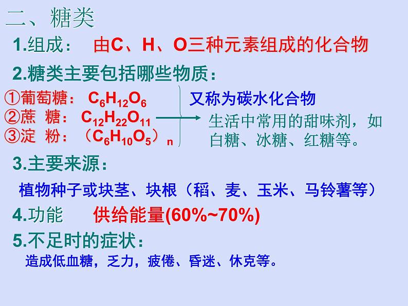 人教五四制初中化学九年级全册《第五单元 课题1 人类重要的营养物质》课件PPT07