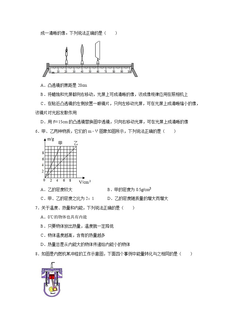 2021年山东省枣庄市峄城区东方国际学校中考物理一模试卷（解析版）02