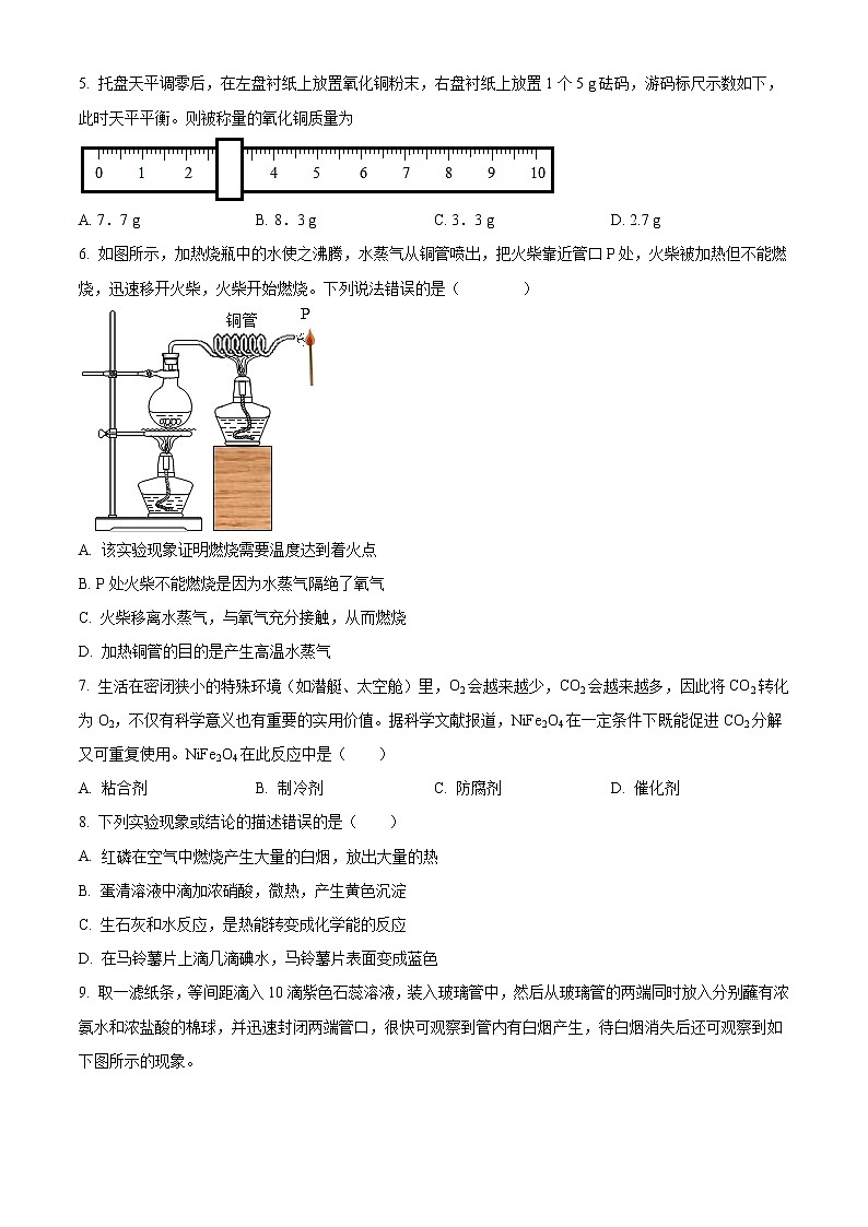 精品解析：2020年江苏省苏州市工业园区星海中学中考二模化学试题（解析版+原卷版）02