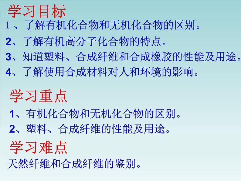 人教五四制初中化学九年级全册《第五单元  课题3 有机合成材料》课件PPT第2页