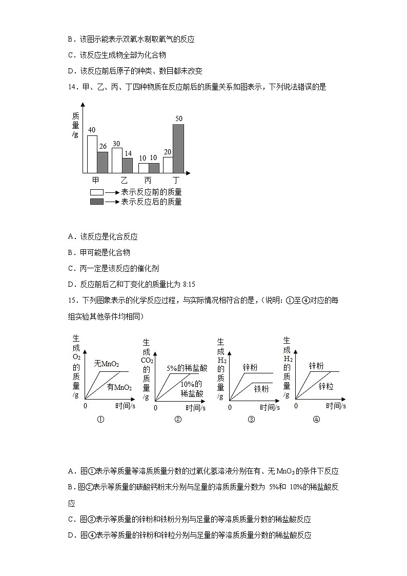 广东省惠州市第一中学2021-2022学年九年级上学期期末模拟化学试题（word版 含答案）03