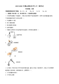 精品解析：2020年湖南省长沙市岳麓区麓山国际实验学校中考二模化学试题（解析版+原卷版）