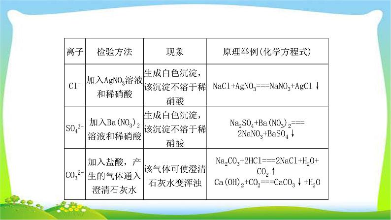 中考化学总复习专题三物质的检验、鉴别、除杂与提纯课件完美06