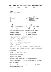 黑龙江省大庆市2021-2022学年八年级上学期期末化学试题（word版 含答案）