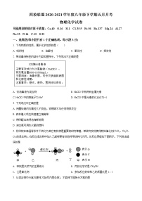 精品解析：2021年5月湖北省武汉市江汉区四校中考二模联考化学试题（解析版+原卷版）