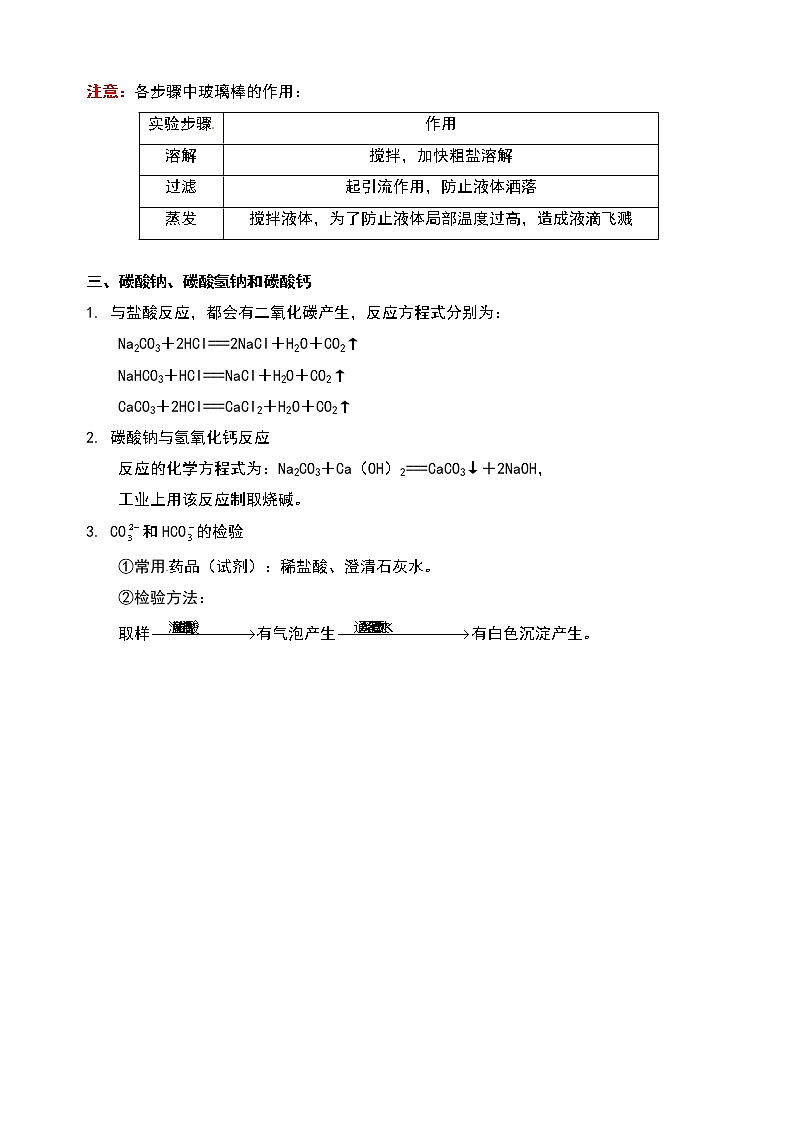 通用版中考化学重难点易错点复习讲练揭秘生活中常见的盐含解析学案第2页