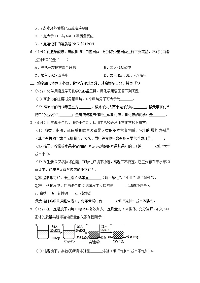 2020年贵州省黔西南州中考化学试卷【含答案】第2页